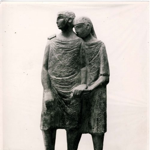Gli amanti, cemento, 1958, Galleria d Arte Moderna, Roma.