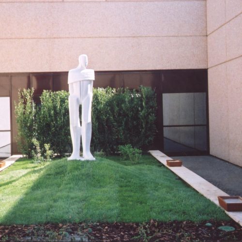 Pensatore, marmo, 2002, Università di Tor Vergata , Roma.